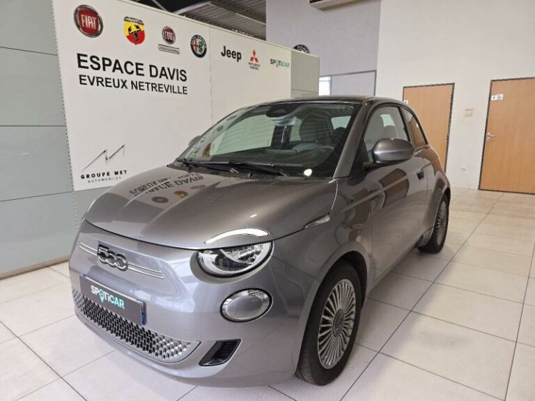FIAT-500 e 118ch Icône Mineral Grey métal-EVREUX-1