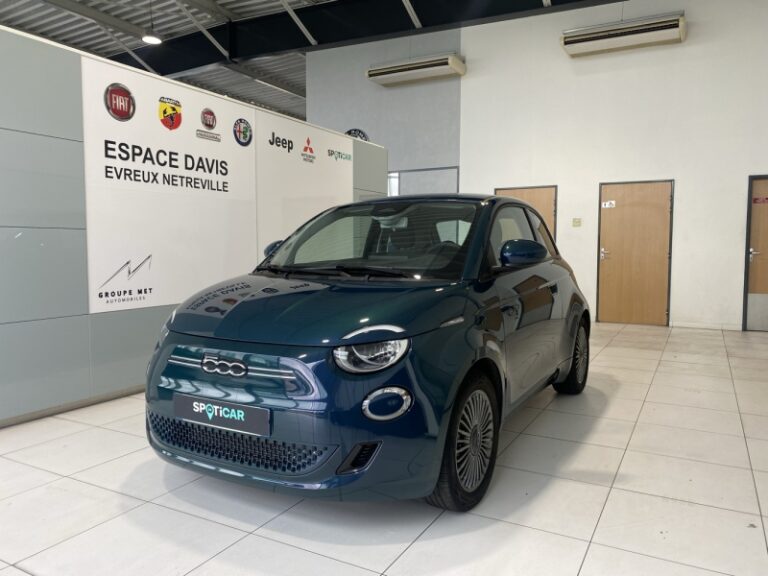 FIAT-500 e 118ch Icône Ocean Green métal-EVREUX-1