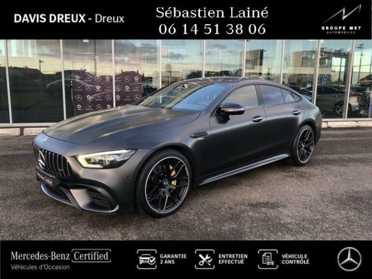 MERCEDES-BENZ-AMG GT 4 Portes 53 AMG 435ch EQ Boost 4Matic+ Speedshift TCT AMG Gris graphite magno designo-DREUX-1