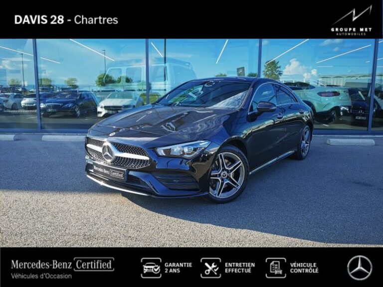 MERCEDES-BENZ-CLA 250 e 160+102ch AMG Line 8G-DCT Noir cosmos métallisé-FONTENAY SUR EURE-1