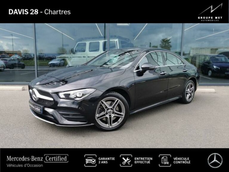 MERCEDES-BENZ-CLA 250 e 160+102ch AMG Line 8G-DCT Noir cosmos métallisé-FONTENAY SUR EURE-1