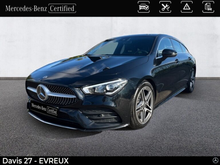 MERCEDES-BENZ-CLA Shooting Brake 200 163ch AMG Line 7G-DCT Noir cosmos métallisé-EVREUX-1