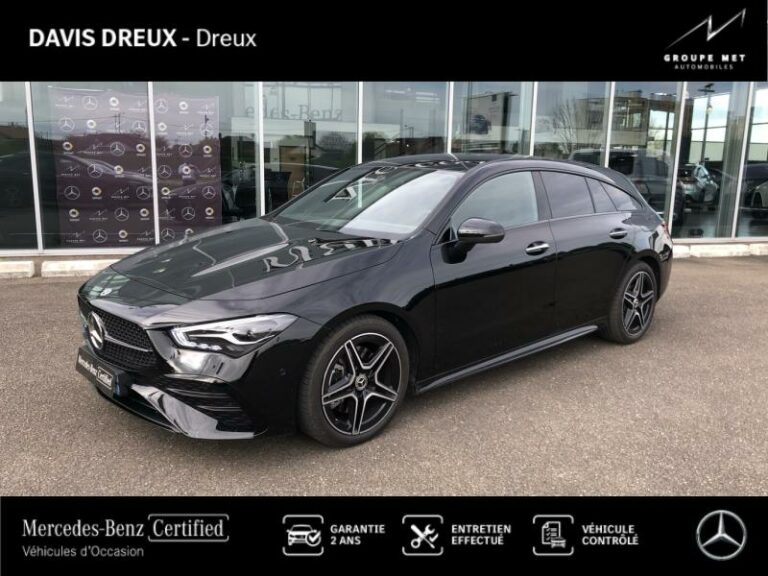 MERCEDES-BENZ-CLA Shooting Brake 200 d 150ch AMG Line 8G-DCT Noir cosmos métallisé-DREUX-1