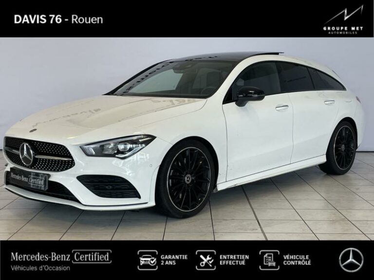 MERCEDES-BENZ-CLA Shooting Brake 200 d 150ch AMG Line 8G-DCT Blanc polaire-ROUEN-1
