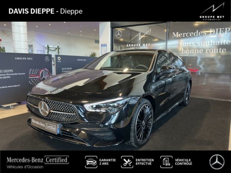 MERCEDES-BENZ-CLA Shooting Brake 250 e 218ch AMG Line 8G-DCT Noir cosmos métallisé-DIEPPE-1