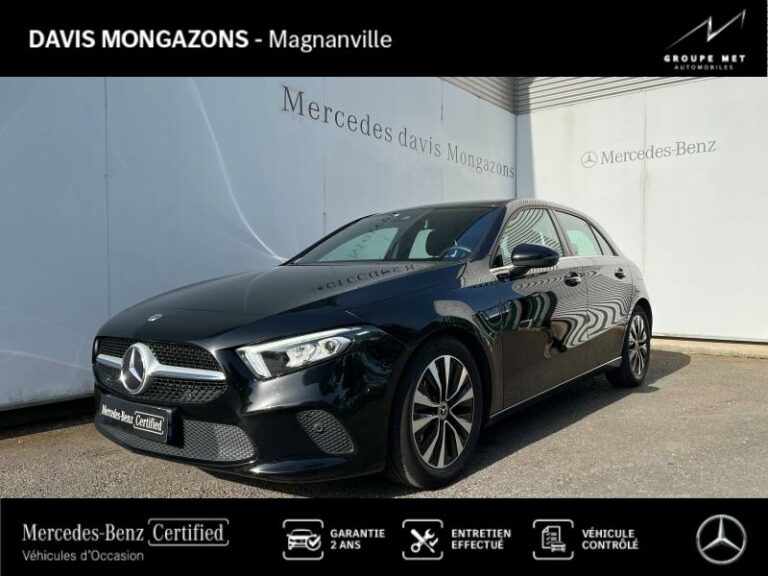 MERCEDES-BENZ-Classe A 180 136ch Business Line 7G-DCT Noir cosmos métallisé-MAGNANVILLE-1