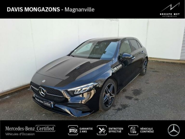 MERCEDES-BENZ-Classe A 180 d 116ch AMG Line 8G-DCT Noir cosmos métallisé-MAGNANVILLE-1