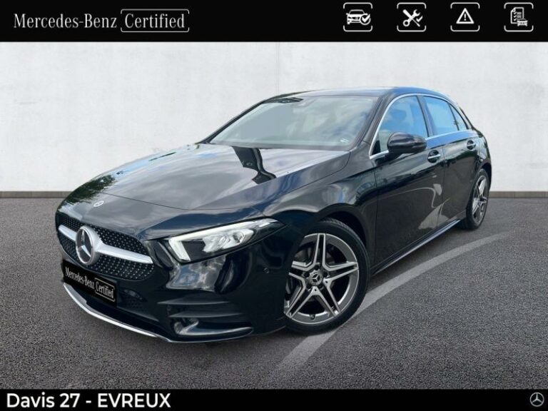 MERCEDES-BENZ-Classe A 180d 116ch AMG Line 8G-DCT Noir cosmos métallisé-EVREUX-1