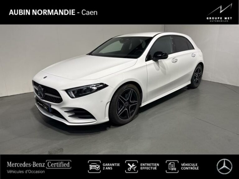 MERCEDES-BENZ-Classe A 200 163ch AMG Line 7G-DCT 9cv Blanc polaire-MONDEVILLE-1