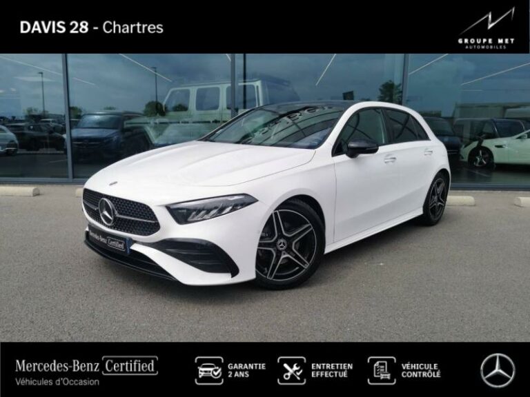 MERCEDES-BENZ-Classe A 200 163ch AMG Line 7G-DCT Blanc polaire-FONTENAY SUR EURE-1