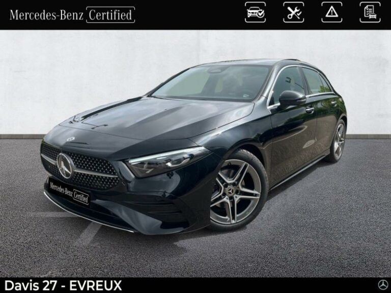 MERCEDES-BENZ-Classe A 200 d 150ch AMG Line 8G-DCT Noir cosmos métallisé-EVREUX-1