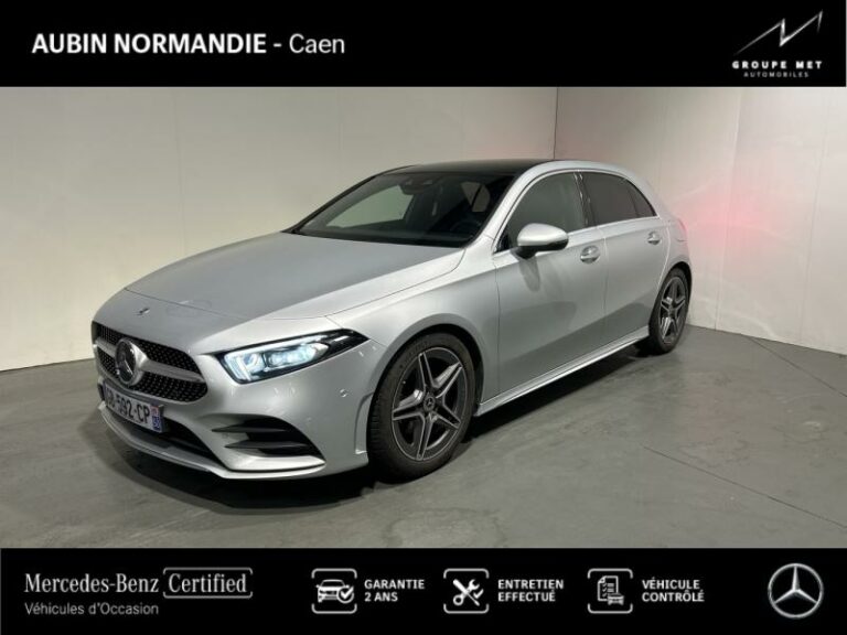 MERCEDES-BENZ-Classe A 200 d 150ch AMG Line 8G-DCT Argent iridium métallisé-MONDEVILLE-1
