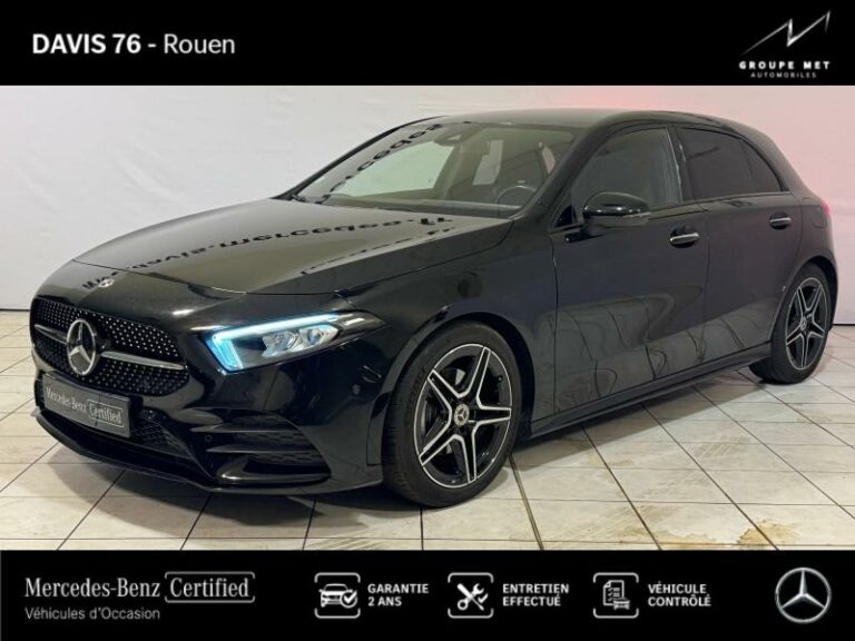 MERCEDES-BENZ-Classe A 200 d 150ch AMG Line 8G-DCT Noir cosmos métallisé-ROUEN-1