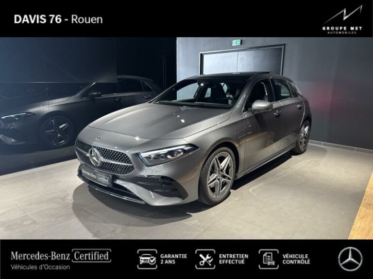 MERCEDES-BENZ-Classe A 200 d 150ch AMG Line 8G-DCT Gris montagne métallisé-ROUEN-1