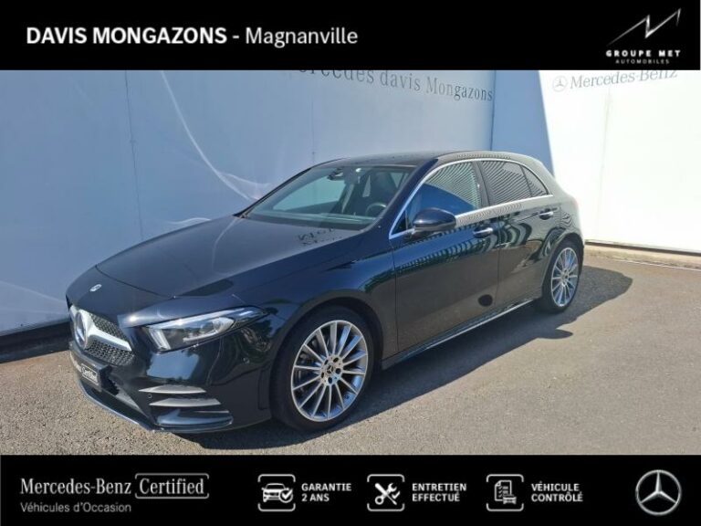 MERCEDES-BENZ-Classe A 250 e 160+102ch AMG Line 8G-DCT 8cv Noir cosmos métallisé-MAGNANVILLE-1