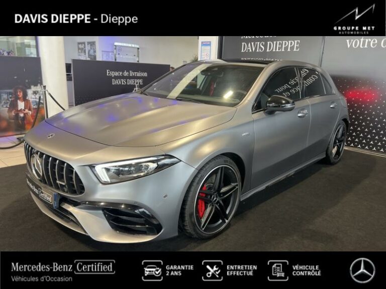 MERCEDES-BENZ-Classe A 45 AMG 421ch S 4Matic+ 8G-DCT Speedshift AMG Gris montagne magno designo-DIEPPE-1