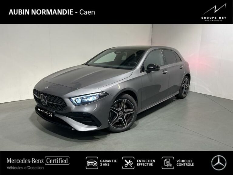 MERCEDES-BENZ-Classe A Berline 250 e 163+109ch AMG Line 8G-DCT Gris montagne métallisé-MONDEVILLE-1