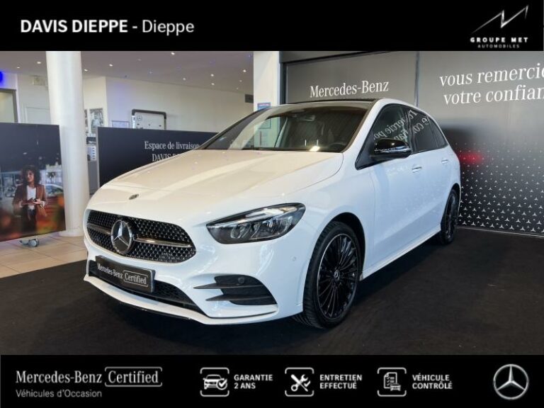 MERCEDES-BENZ-Classe B 250 e 163+109ch AMG Line 8G-DCT Blanc polaire-DIEPPE-1