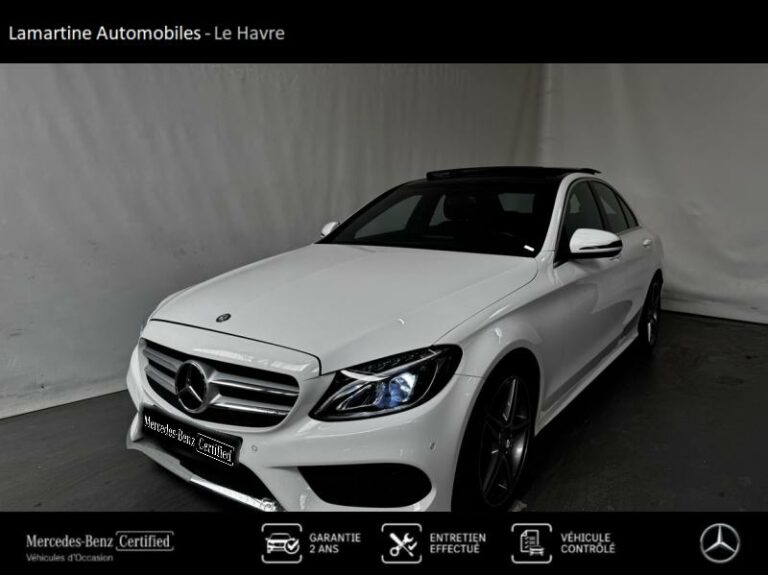 MERCEDES-BENZ-Classe C 180 d Sportline Blanc polaire-LE HAVRE-1