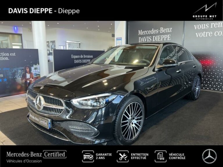 MERCEDES-BENZ-Classe C 220 d 197ch Avantgarde Line Noir obsidienne métallisé-DIEPPE-1