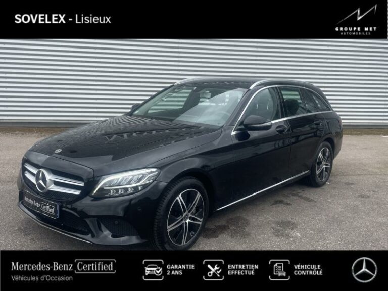 MERCEDES-BENZ-Classe C Break 200 d 160ch Avantgarde Line 9G-Tronic Noir-GLOS-1