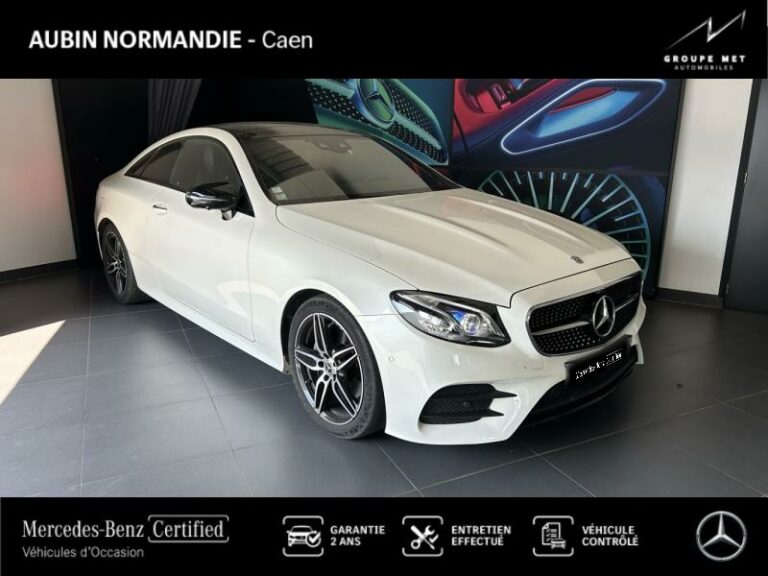 MERCEDES-BENZ-Classe E Coupe 220 d 194ch AMG Line 9G-Tronic Blanc polaire-MONDEVILLE-1