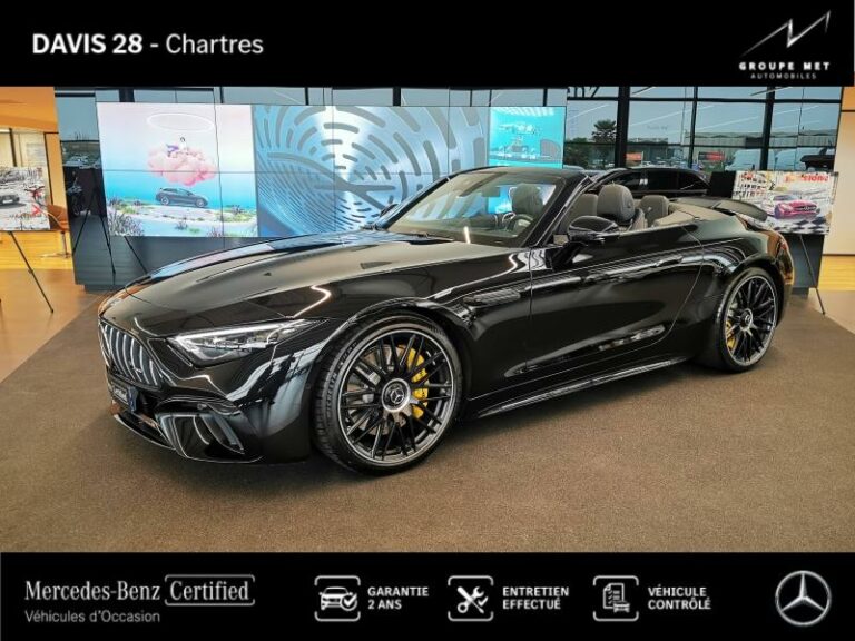 MERCEDES-BENZ-Classe SL 63 AMG 585ch 4Matic+ 9G Speedshift MCT AMG Noir obsidienne metallisé-FONTENAY SUR EURE-1