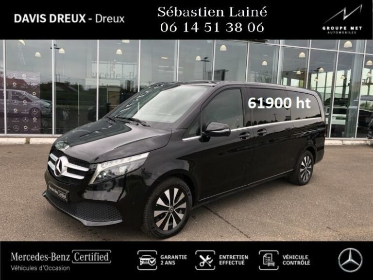 MERCEDES-BENZ-Classe V 300 d Extra-Long  Avantgarde 9G-Tronic Noir obsidienne métallisé-DREUX-1