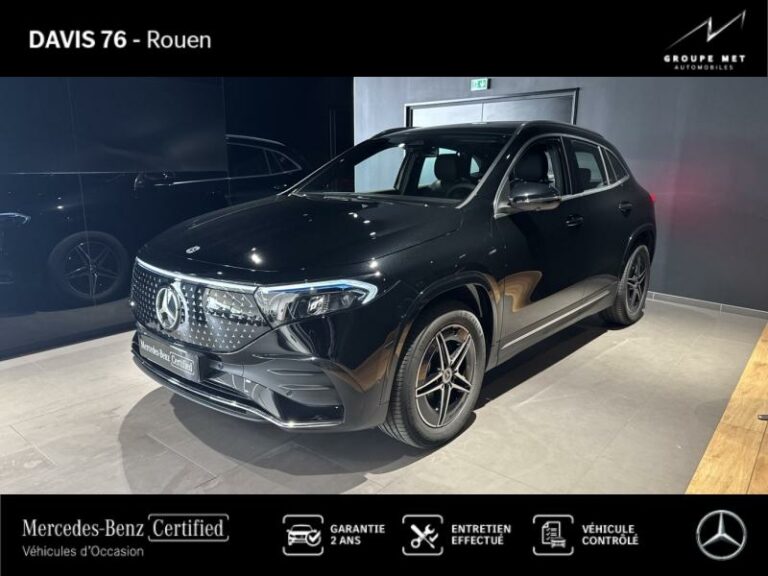 MERCEDES-BENZ-EQA 250+ 190ch AMG Line Noir cosmos métallisé-ROUEN-1