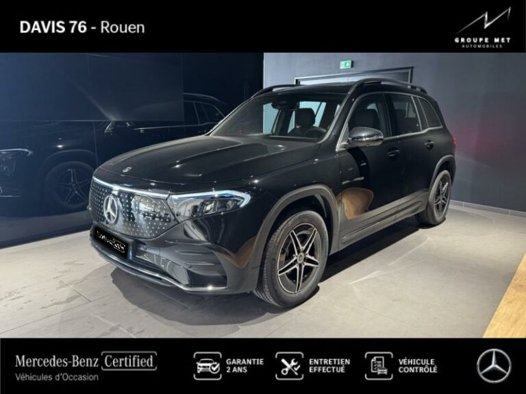 MERCEDES-BENZ-EQB 250+ 190ch AMG Line Noir cosmos métallisé-ROUEN-1