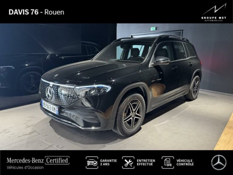 MERCEDES-BENZ-EQB 250+ 190ch AMG Line Noir cosmos métallisé-ROUEN-1