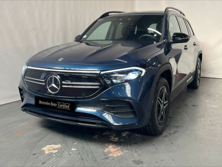 MERCEDES-BENZ-EQB 350 292ch AMG Line 4Matic Bleu denim métallisé-LE HAVRE-1
