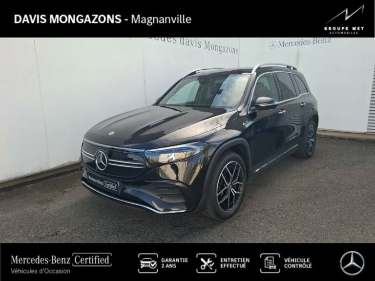 MERCEDES-BENZ-EQB 350 292ch AMG Line 4Matic Noir cosmos métallisé-MAGNANVILLE-1