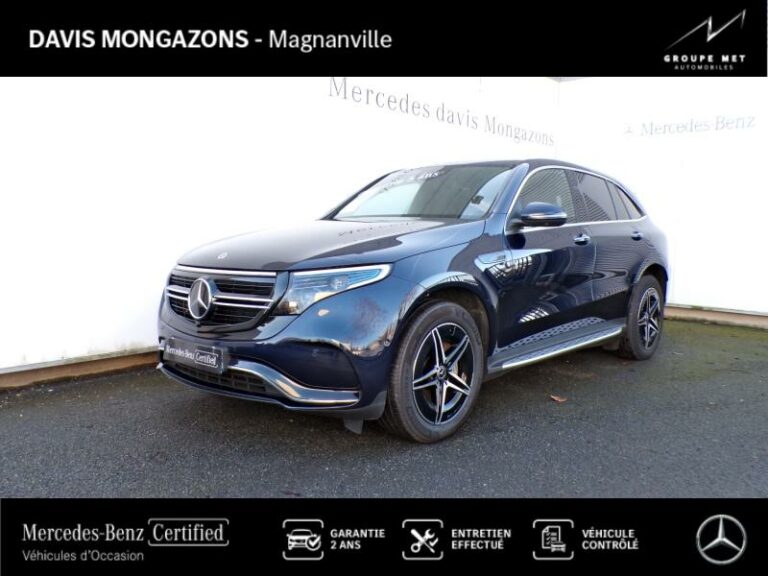 MERCEDES-BENZ-EQC 400 408ch AMG Line 4Matic 11cv Bleu cavansite-MAGNANVILLE-1