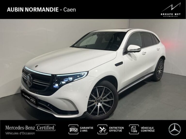 MERCEDES-BENZ-EQC 400 408ch AMG Line 4Matic Blanc polaire-MONDEVILLE-1