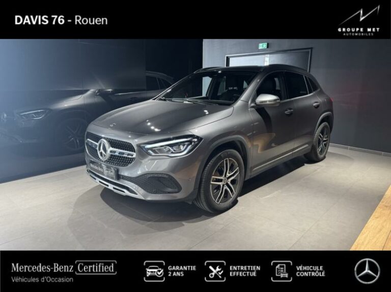 MERCEDES-BENZ-GLA 200 163ch Progressive Line 7G-DCT Gris montagne métallisé-ROUEN-1