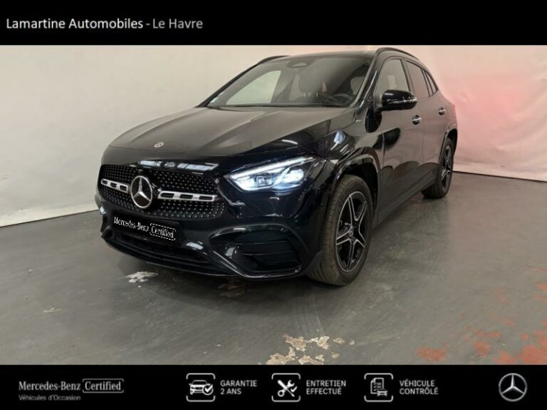 MERCEDES-BENZ-GLA 250 e 218ch AMG Line 8G-DCT Noir cosmos métallisé-LE HAVRE-1