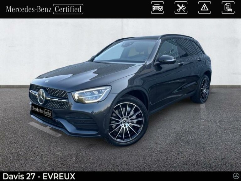MERCEDES-BENZ-GLC 300 de 194+122ch AMG Line 4Matic 9G-Tronic Gris graphite métallisé-EVREUX-1