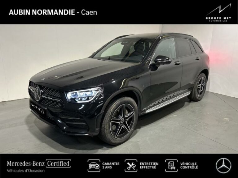MERCEDES-BENZ-GLC 300 de 194+122ch AMG Line 4Matic 9G-Tronic Noir obsidienne métallisé-MONDEVILLE-1