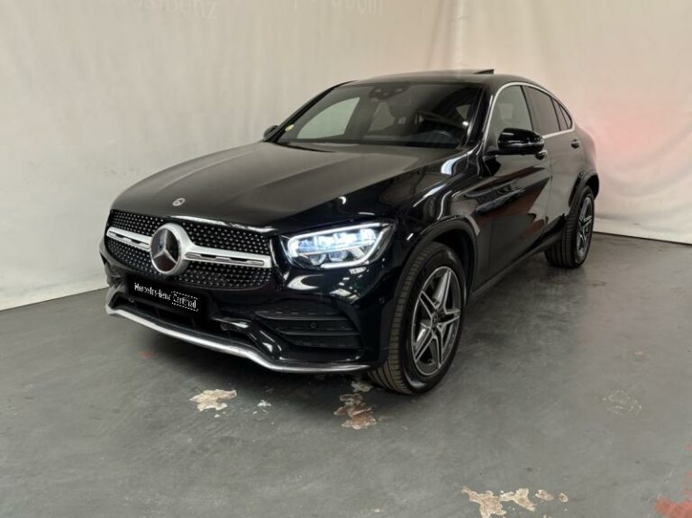 MERCEDES-BENZ-GLC Coupé 300 d 245ch AMG Line 4Matic 9G-Tronic Noir obsidienne métallisé-LE HAVRE-1
