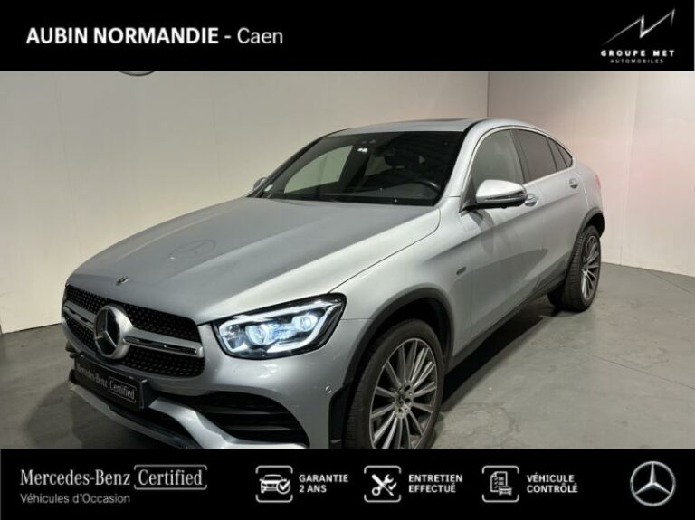 MERCEDES-BENZ-GLC Coupé 300 de 194+122ch AMG Line 4Matic 9G-Tronic Argent high-tech métallisé-MONDEVILLE-1