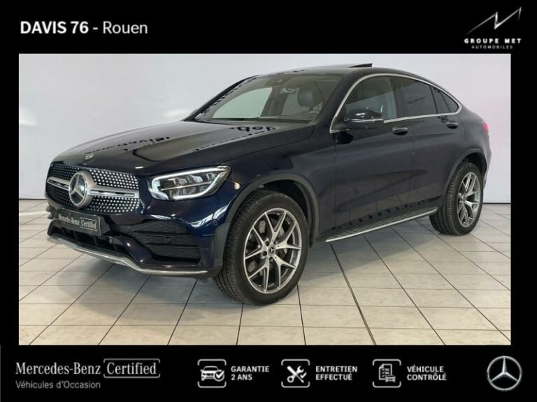 MERCEDES-BENZ-GLC Coupé 300 de 194+122ch AMG Line 4Matic 9G-Tronic Bleu cavansite métallisé-ROUEN-1