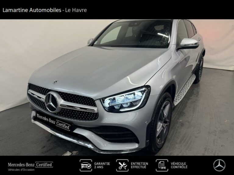 MERCEDES-BENZ-GLC Coupé 300 de 194+122ch Business Line 4Matic 9G-Tronic Argent high-tech métallisé-LE HAVRE-1