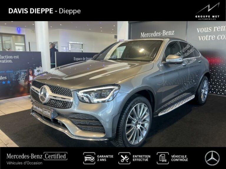 MERCEDES-BENZ-GLC Coupé 300 e 211+122ch AMG Line 4Matic 9G-Tronic Euro6d-T-EVAP-ISC Gris sélénite métallisé-DIEPPE-1