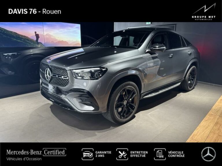 MERCEDES-BENZ-GLE Coupé 400 e 252ch+136ch AMG Line 4Matic 9G-Tronic Gris sélénite métallisé-ROUEN-1