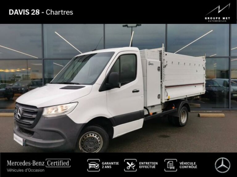 MERCEDES-BENZ-Sprinter CCb 519 CDI 37 3T5 Propulsion 7G-Tronic Plus blanc Alaska-FONTENAY SUR EURE-1