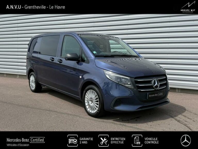 MERCEDES-BENZ-Vito Fg 119 CDI Mixto Compact Pro Propulsion 9G-Tronic Bleu Sodalite métallisé-GRENTHEVILLE-1