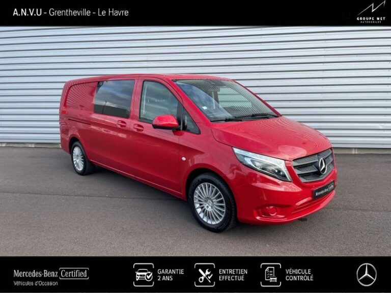 MERCEDES-BENZ-Vito Fg 119 CDI Mixto Extra-Long Select Propulsion 9G-Tronic rouge hibiscus-GRENTHEVILLE-1