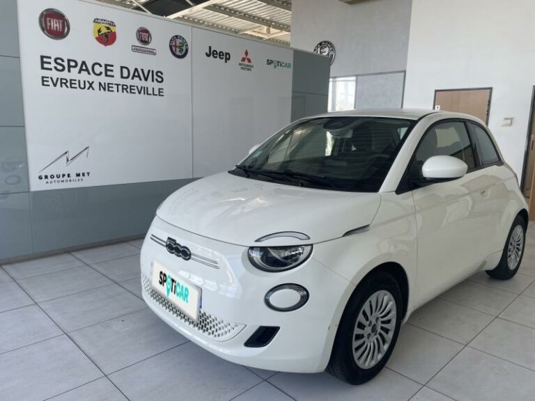 FIAT-500 e 95ch Action Plus Blanc-EVREUX-1