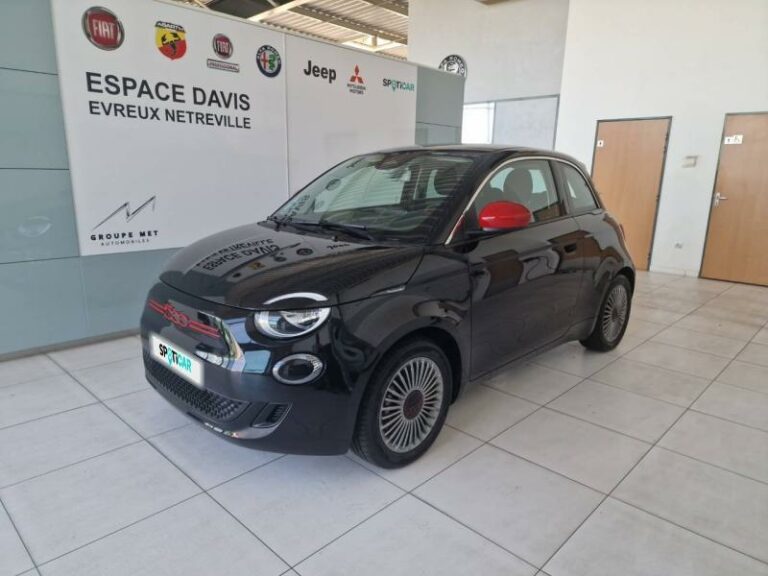 FIAT-500 e 95ch (RED) 2.0 MY23 Onyx Black pastel-EVREUX-1